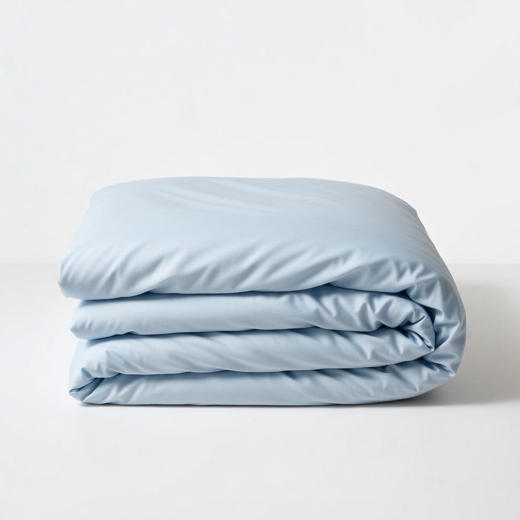 Houssea Housse de Couette en Soie Bleue - Luxe et Douceur Absolue