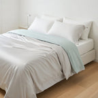 Houssea Housse de Couette en Soie Grise - Luxe et Douceur Absolue