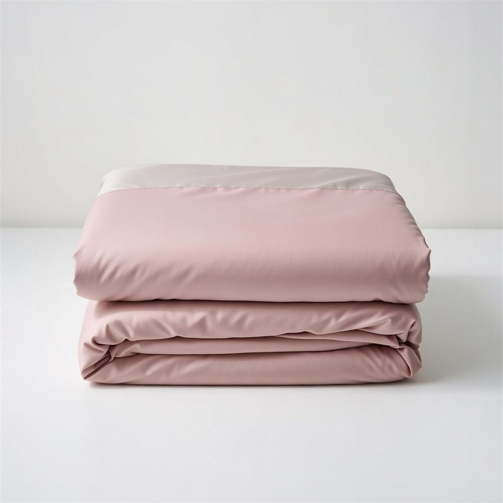 Houssea Housse de Couette en Soie Rose - Élégance et Confort Absolu