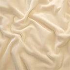 Houssea Housse de Couette Flanelle Beige - Confort Hivernal Luxueux