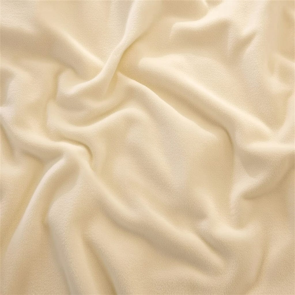 Houssea Housse de Couette Flanelle Beige - Confort Hivernal Luxueux