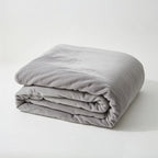 Houssea Housse de Couette Flanelle Grise - Chaleur et Élégance