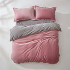 Houssea Housse de Couette Flanelle Rose - Douceur et Chaleur