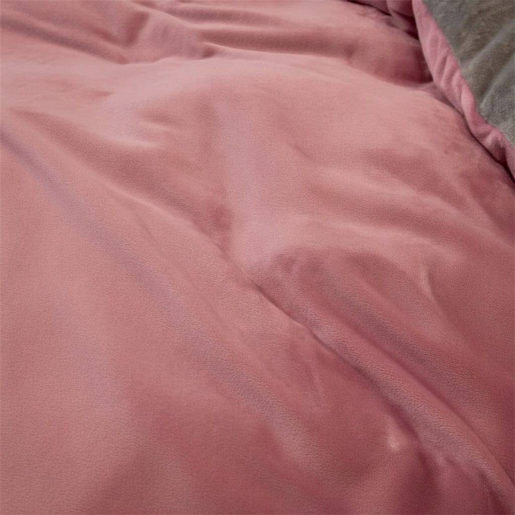 Houssea Housse de Couette Flanelle Rose - Douceur et Chaleur