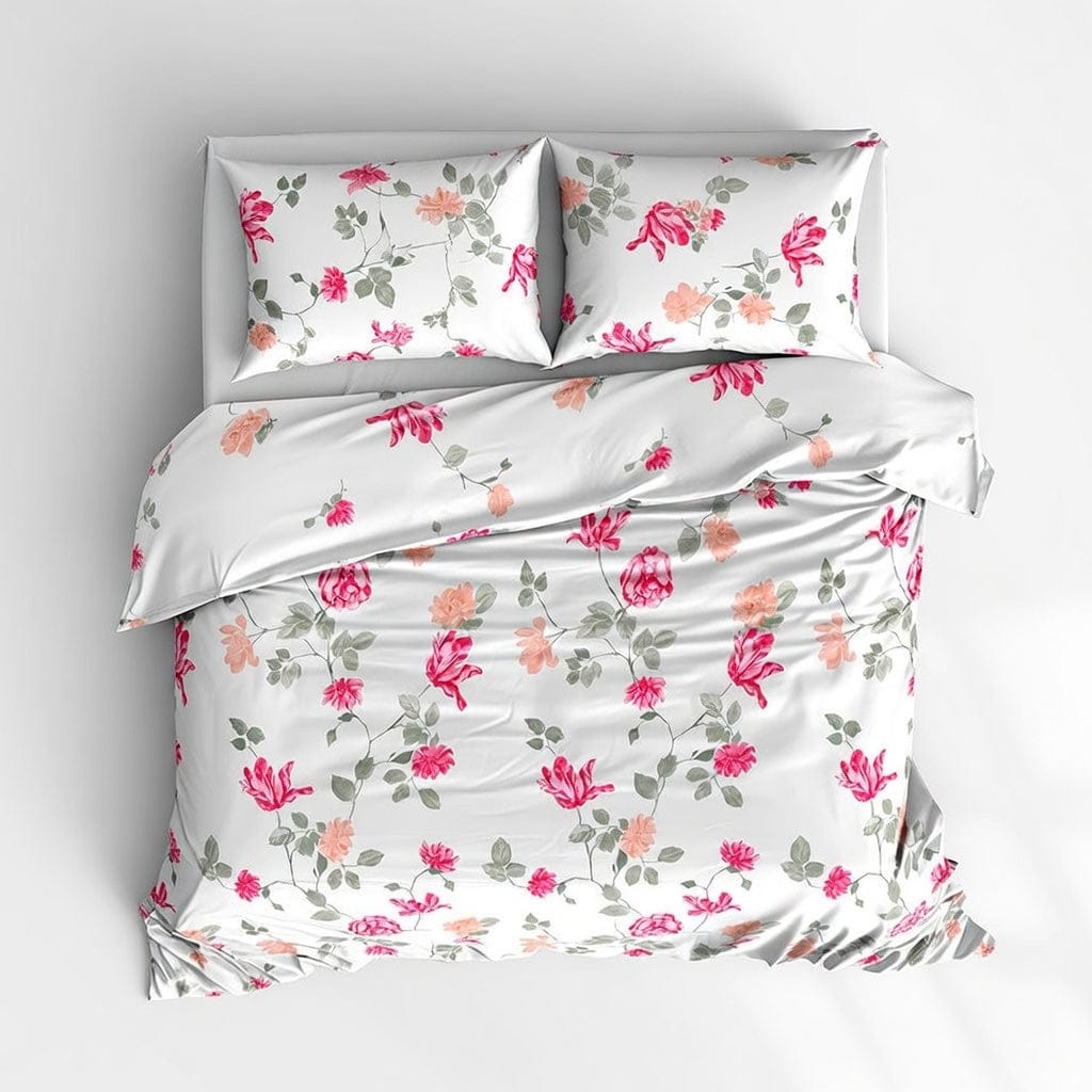 Houssea Housse de Couette Fleurie - Élégance et Confort Absolu