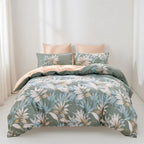 Houssea Housse de Couette Fleurie en Polyester - Confort et Élégance