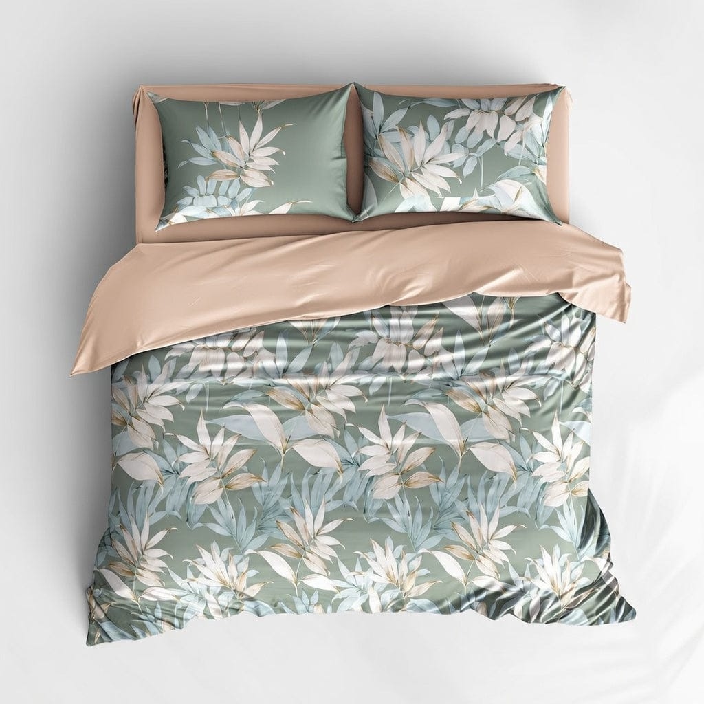 Houssea Housse de Couette Fleurie en Polyester - Confort et Élégance