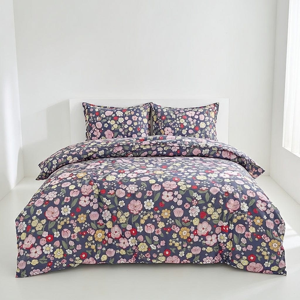 Houssea Housse de Couette Florale en Polyester - Confort et Élégance