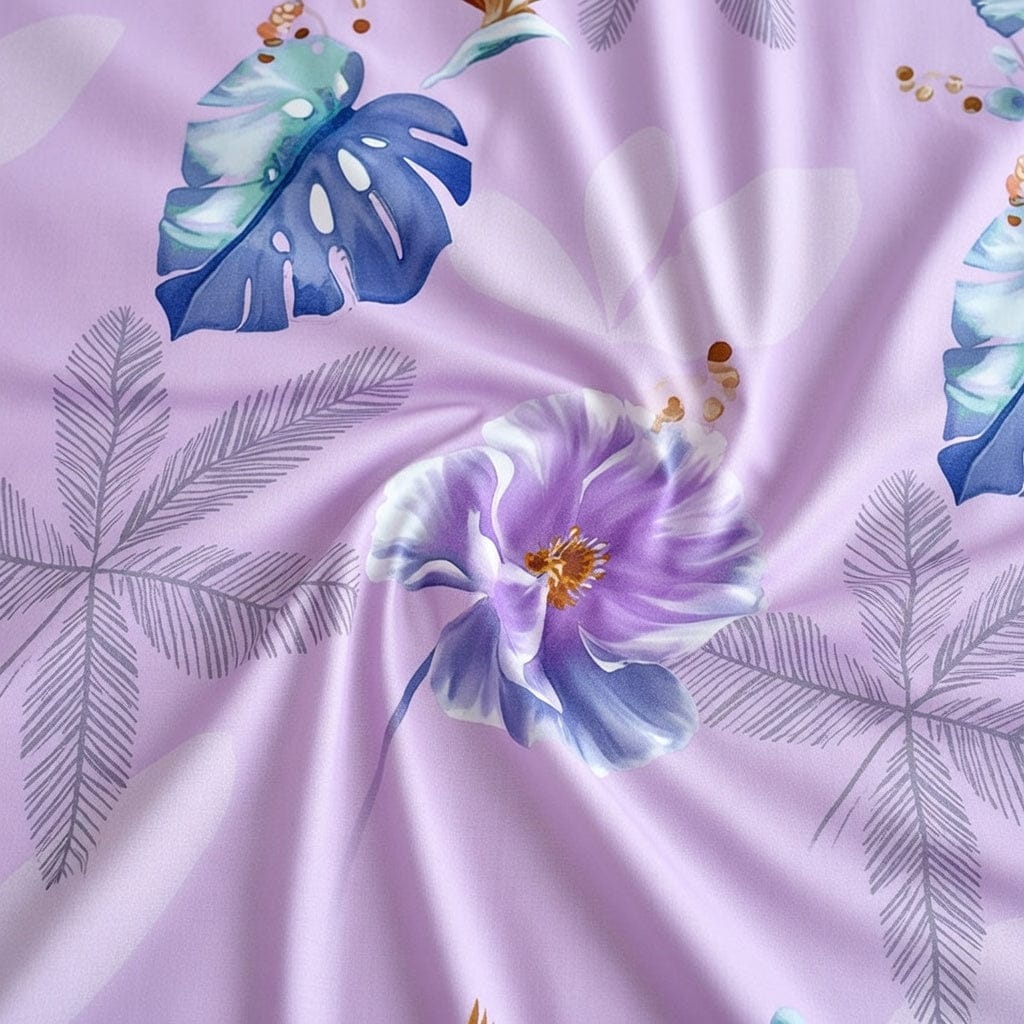 Houssea Housse de Couette Florale en Polyester - Confort et Élégance
