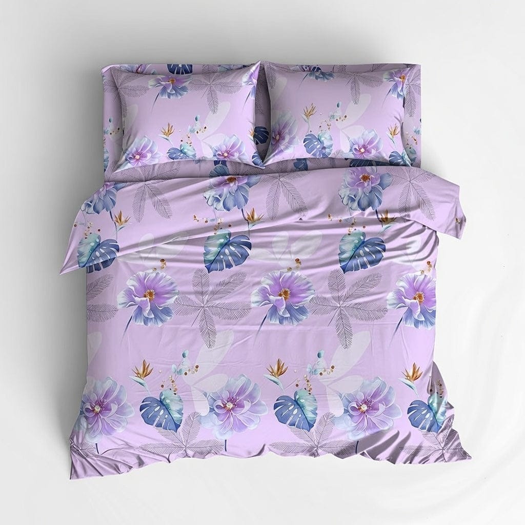 Houssea Housse de Couette Florale en Polyester - Confort et Élégance