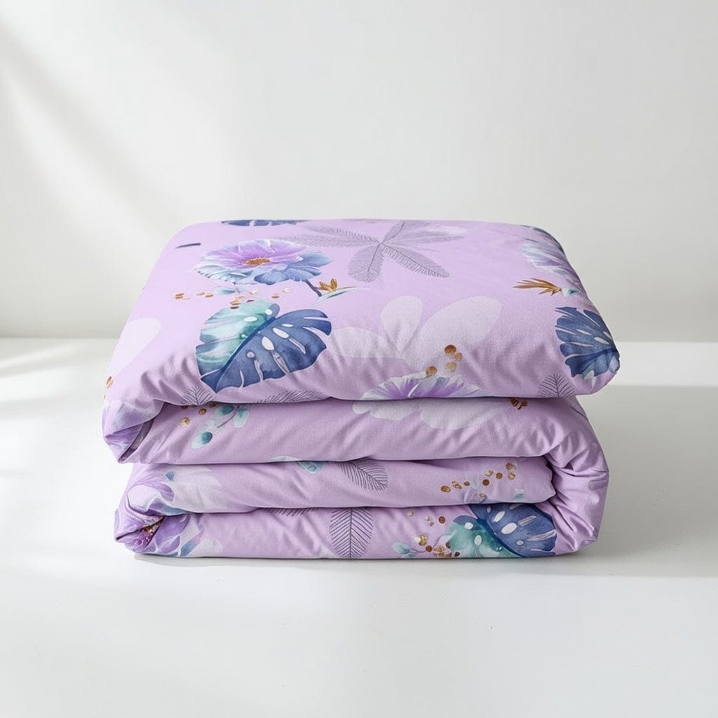 Houssea Housse de Couette Florale en Polyester - Confort et Élégance