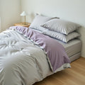 Houssea Housse de Couette Grise - Confort Luxueux et Élégance