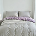 Houssea Housse de Couette Grise - Confort Luxueux et Élégance
