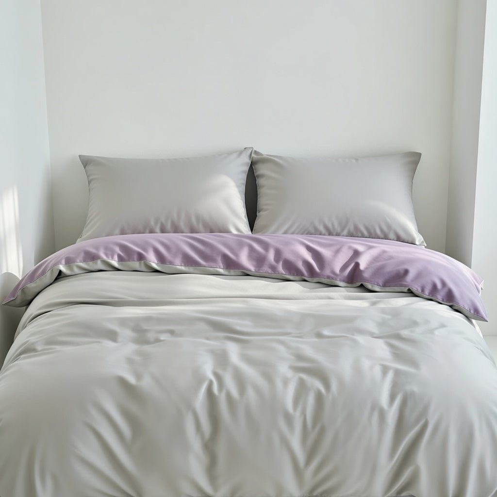 Houssea Housse de Couette Grise - Confort Luxueux et Élégance
