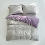 Houssea Housse de Couette Grise - Confort Luxueux et Élégance