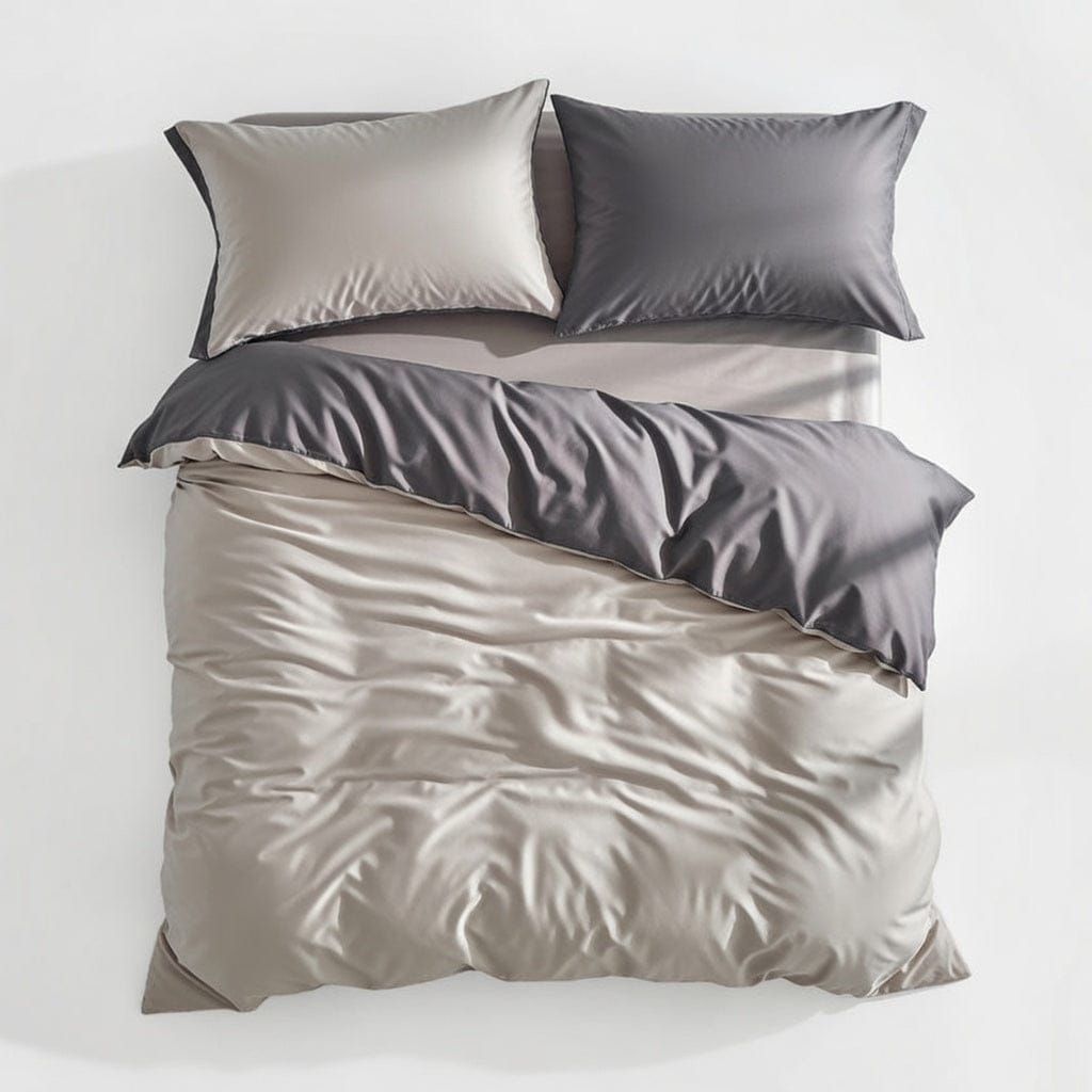 Houssea Housse de Couette Grise Dreamreal - Confort et Élégance