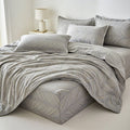 Houssea Housse de Couette Grise - Élégance et Confort Premium
