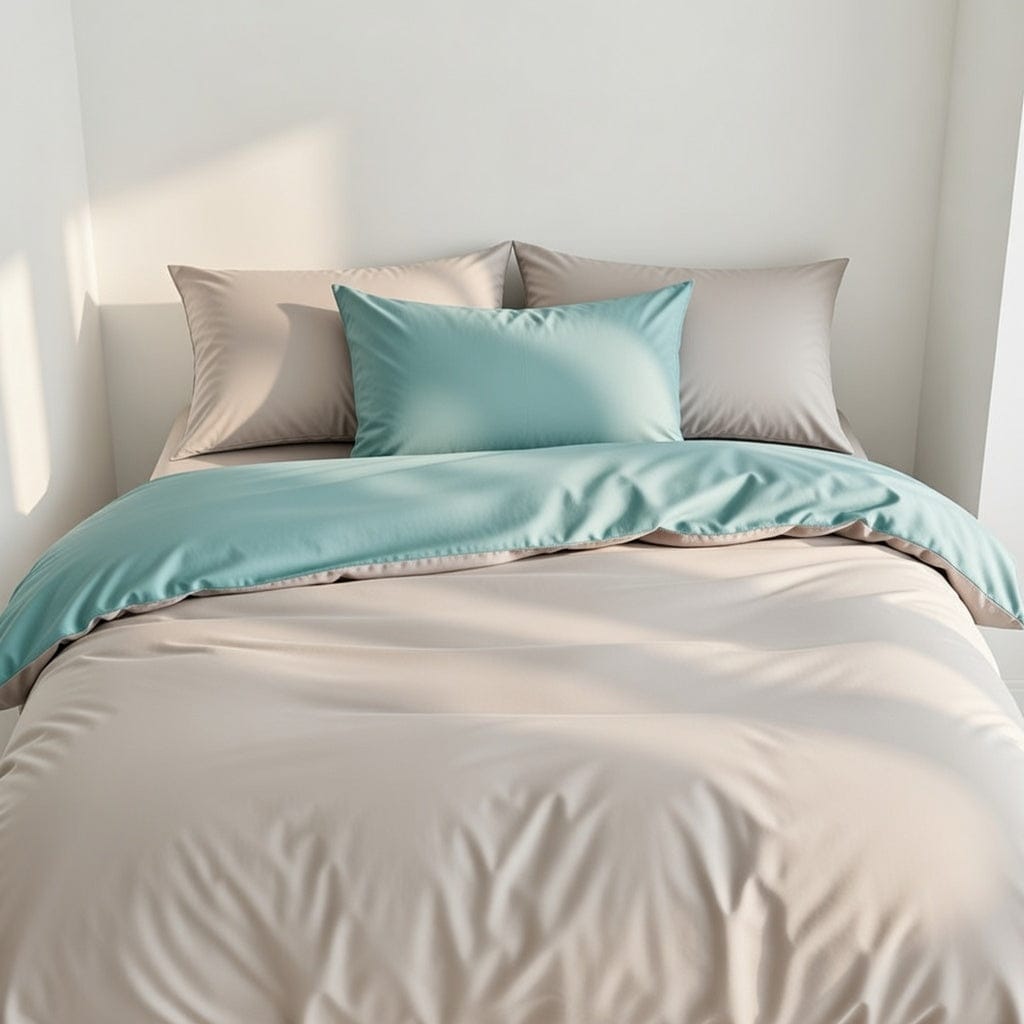 Houssea Housse de Couette Grise en Coton - Confort et Élégance