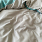 Houssea Housse de Couette Grise en Coton - Confort et Élégance