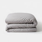 Houssea Housse de Couette Grise en Microfibre - Confort Velouté