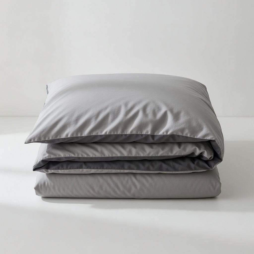 Houssea Housse de Couette Grise en Polyester - Confort et Élégance
