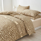 Houssea Housse de Couette Léopard en Microfibre - Élégance Sauvage