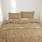 Houssea Housse de Couette Léopard en Microfibre - Élégance Sauvage