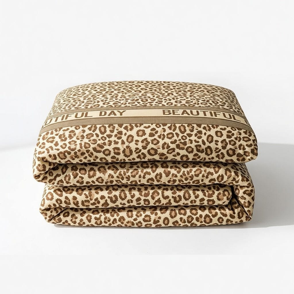 Houssea Housse de Couette Léopard en Microfibre - Élégance Sauvage