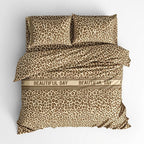 Houssea Housse de Couette Léopard en Microfibre - Élégance Sauvage