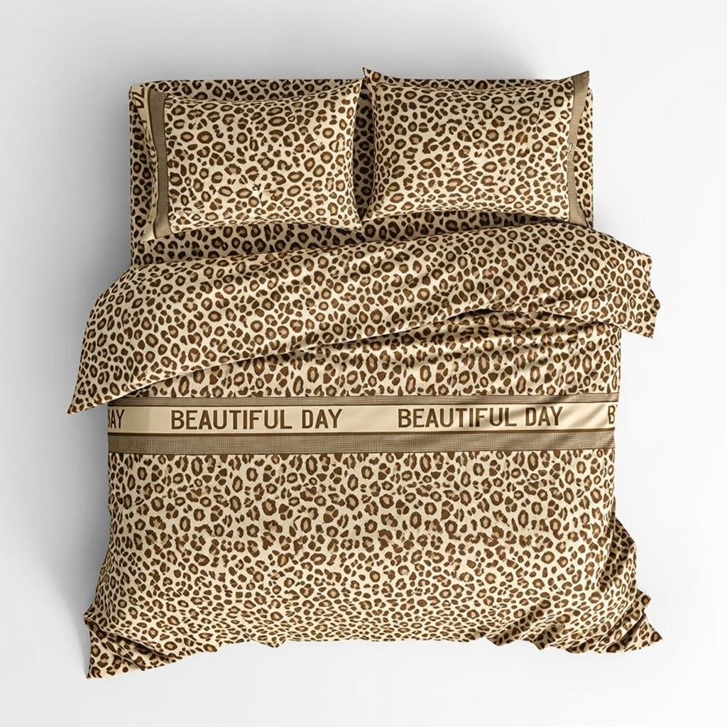 Houssea Housse de Couette Léopard en Microfibre - Élégance Sauvage