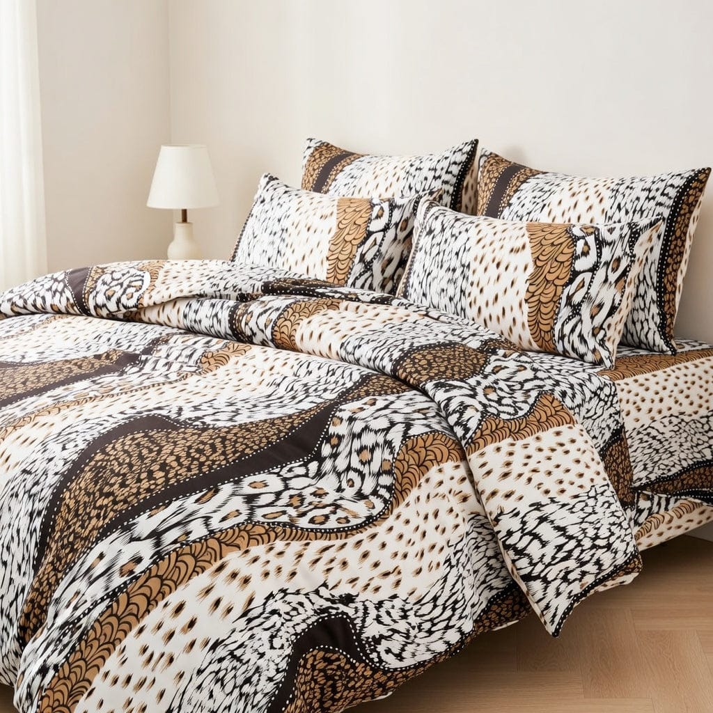 Houssea Housse de Couette Léopard Luxueuse - Sommeil Sauvage