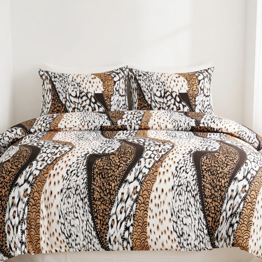 Houssea Housse de Couette Léopard Luxueuse - Sommeil Sauvage