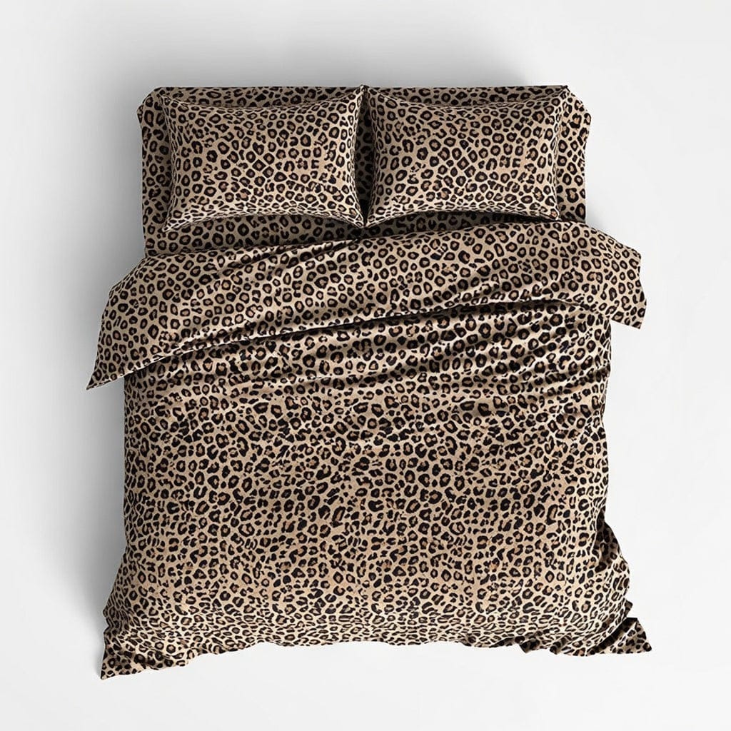 Houssea Housse de Couette Léopard Polyester - Style Sauvage et Confort