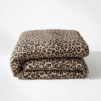 Houssea Housse de Couette Léopard Polyester - Style Sauvage et Confort