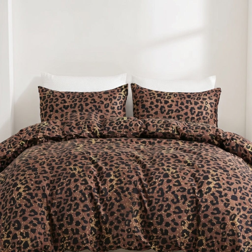 Houssea Housse de Couette Léopard - Style Sauvage et Confort Luxueux