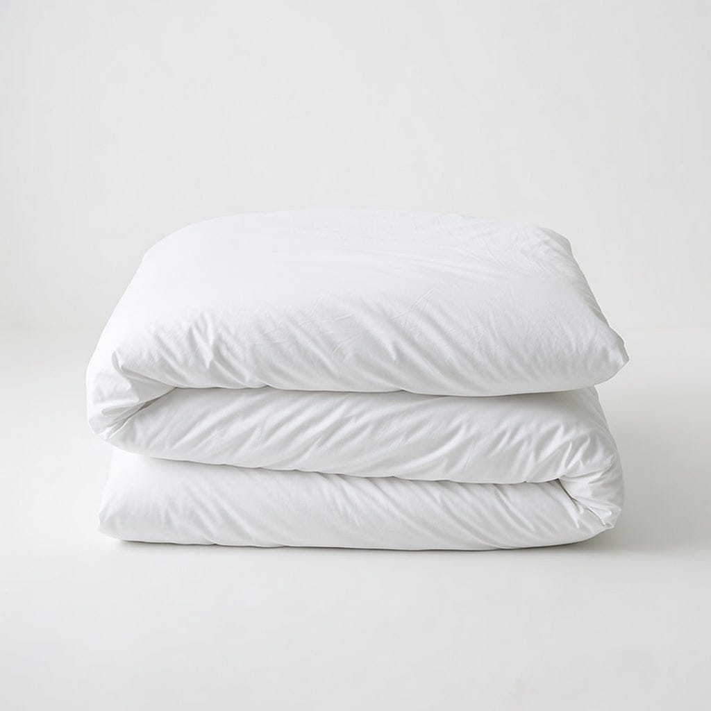 Houssea Housse de Couette Microfibre Blanche - Confort Luxueux