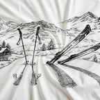 Houssea Housse de Couette Montagne - Confort Velouté et Style Naturel