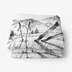 Houssea Housse de Couette Montagne - Confort Velouté et Style Naturel