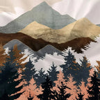 Houssea Housse de Couette Montagne - Élégance Alpine et Confort