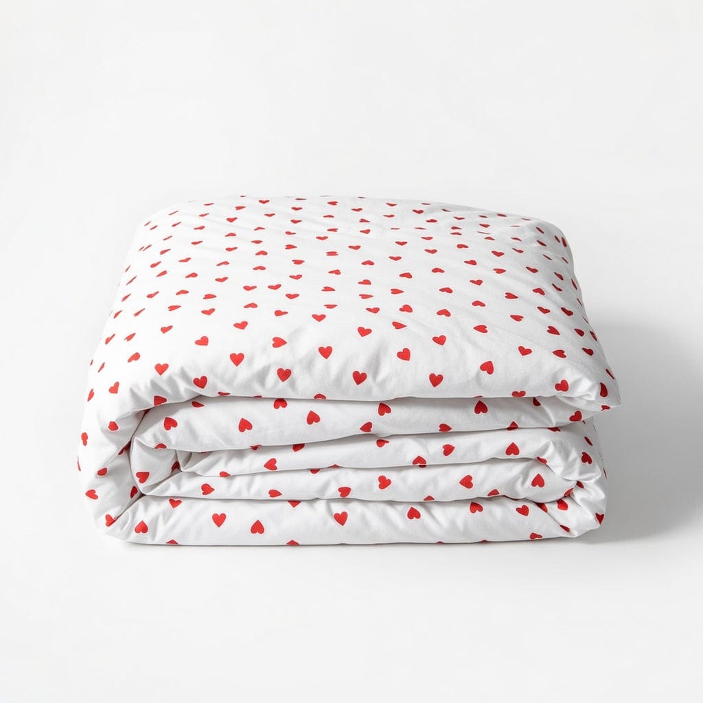 Houssea Housse de Couette Motif Cœur - Douceur Romantique