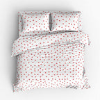 Houssea Housse de Couette Motif Cœur - Douceur Romantique
