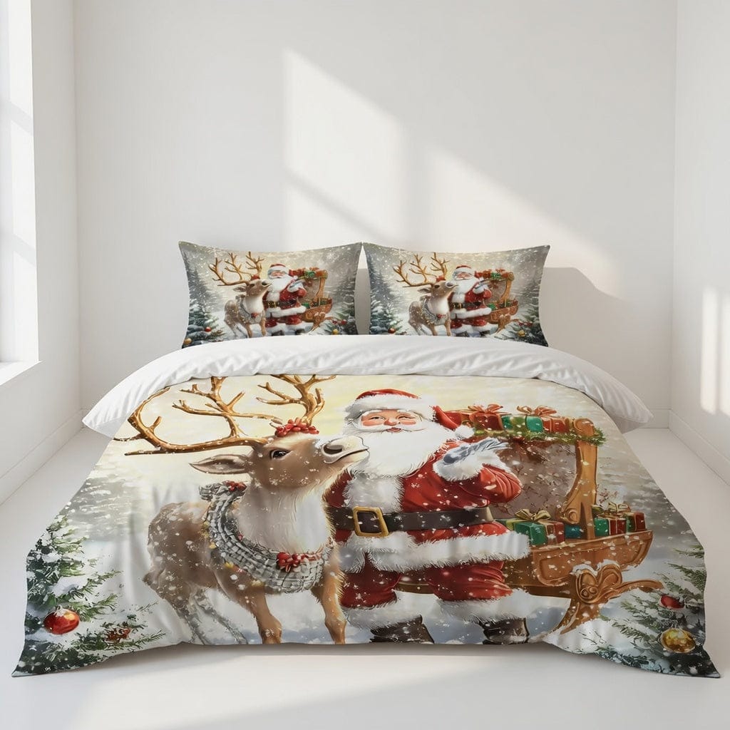 Houssea Housse de Couette Noël - Charme de Noël