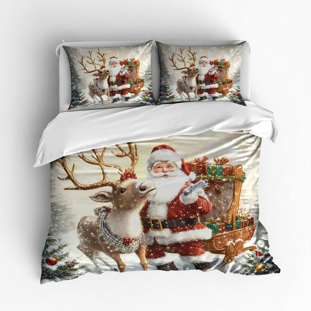 Houssea Housse de Couette Noël - Charme de Noël