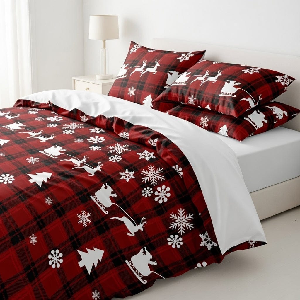 Houssea Housse de Couette Noël - Confort Luxueux