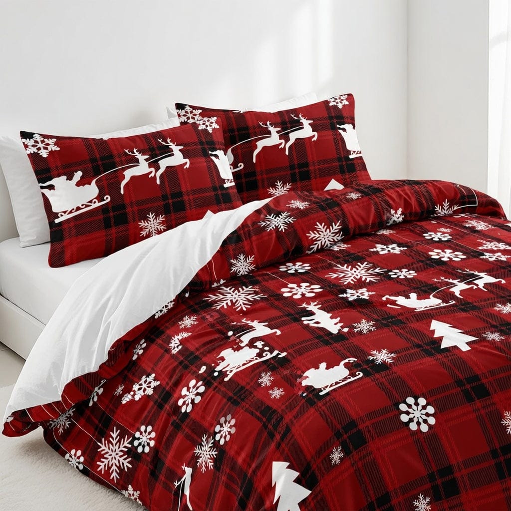 Houssea Housse de Couette Noël - Confort Luxueux