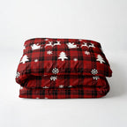 Houssea Housse de Couette Noël - Enchantée pour Nuits Féeriques