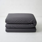Houssea Housse de Couette Noire en Microfibre - Luxe et Confort