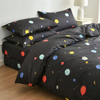Houssea Housse de Couette Noire en Polyester - Élégance et Confort