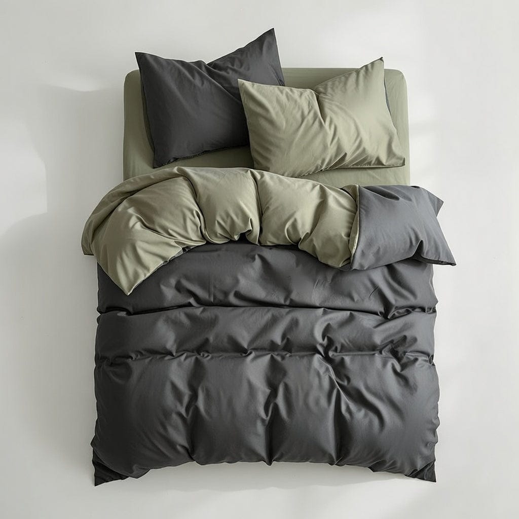 Houssea Housse de Couette Noire en Polyester - Élégance et Confort