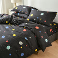 Houssea Housse de Couette Noire en Polyester - Élégance et Confort